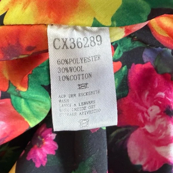 Vintage Y2K Fringe Floral Boho Pancho style Cardigan - Picture 7 of 7